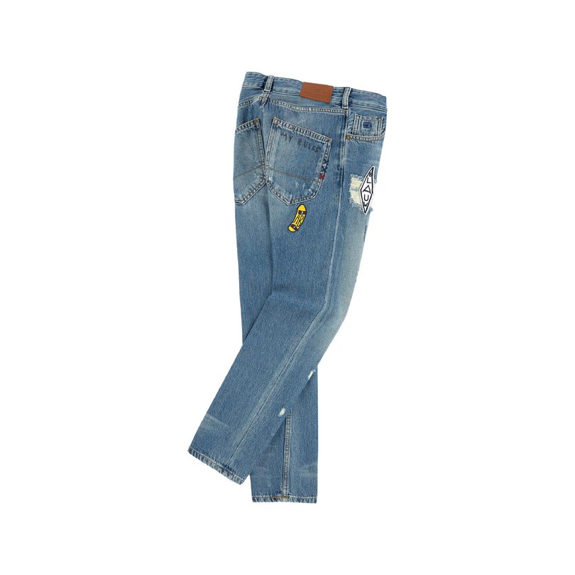 Patched Dean Jeans, Blue Patched Dean Jeans, Blue