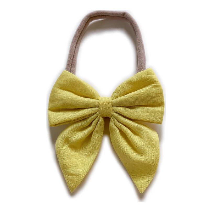 Light Yellow Bow Headband Light Yellow Bow Headband